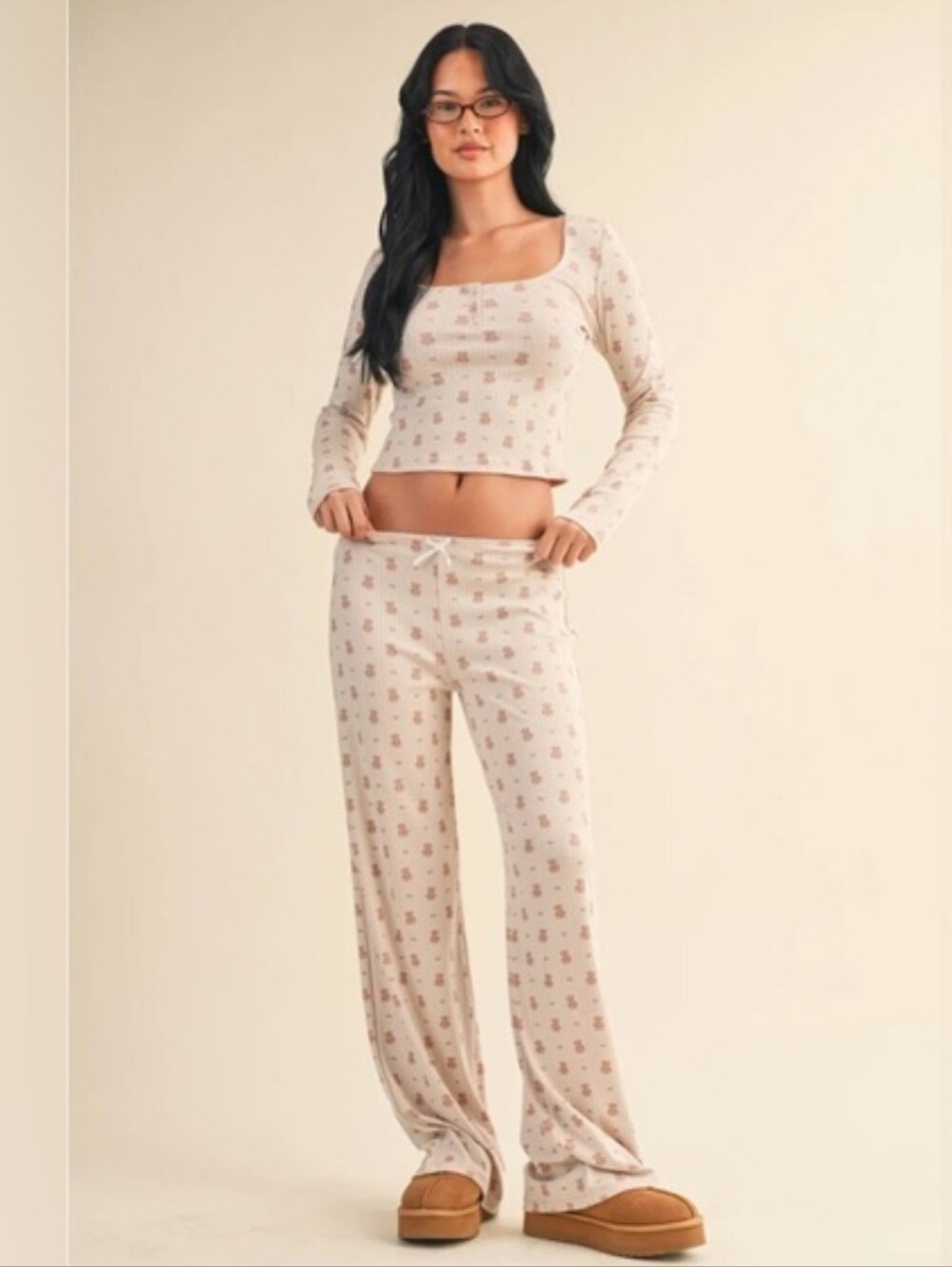 🧸 Honey Bear Pajama Set